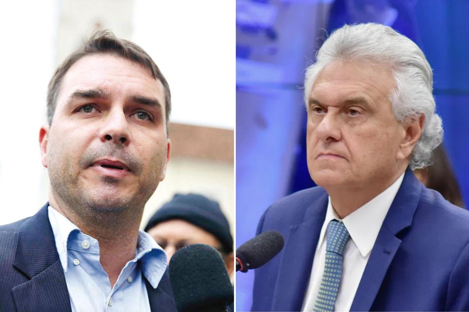 Ronaldo Caiado e Flávio Bolsonaro discutem possível aliança para eleições de 2026 em Goiás | CBN-GO